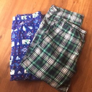 2 pajama pants